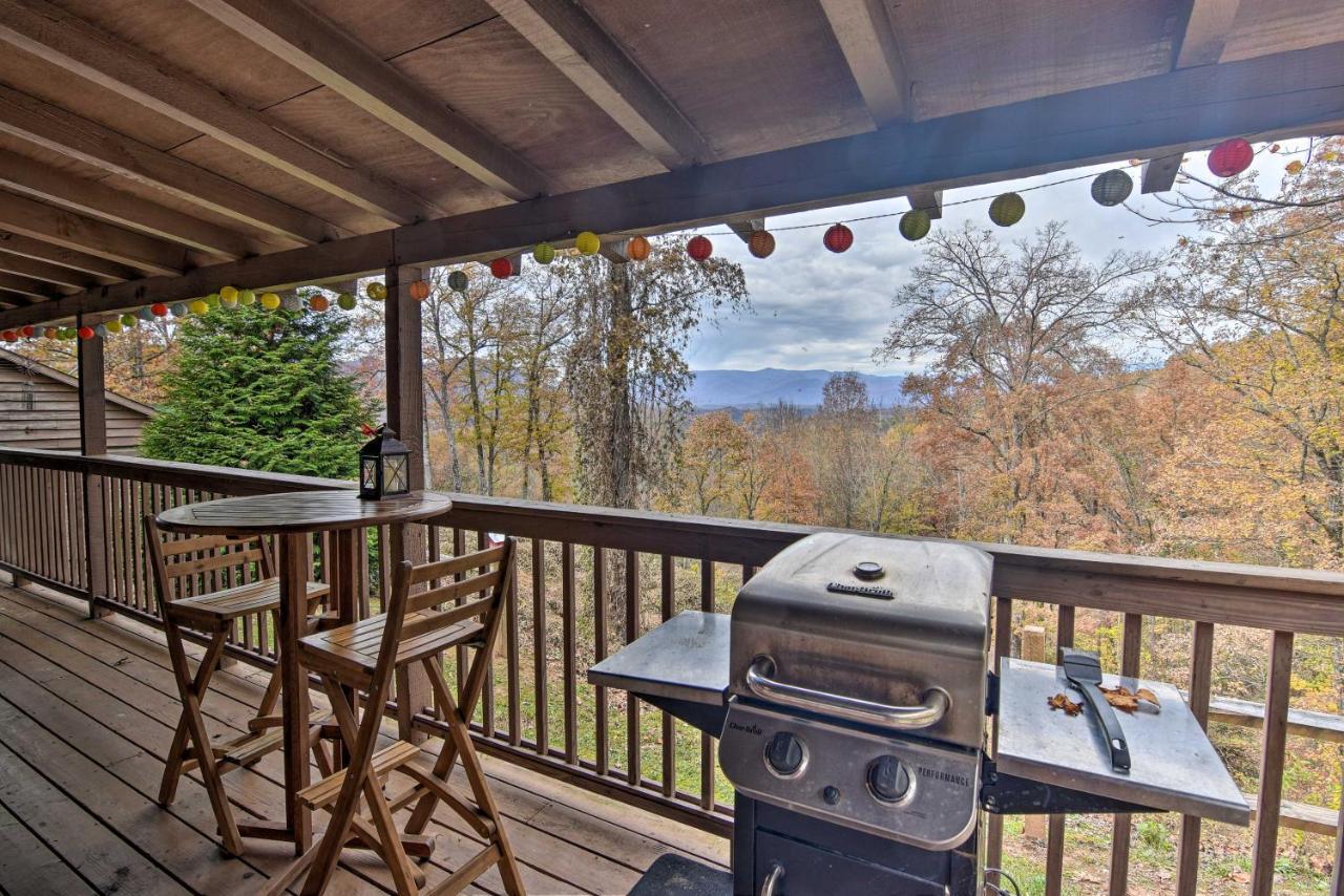 Cozy Cabin With Hot Tub And Smoky Mountain Views! Villa Bryson City Eksteriør bilde